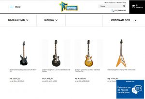 Vista parcial de uma Página de Categoria de Produtos da loja virtual "Reference" desenvolvida pela agência de Marketing Digital E-Plus