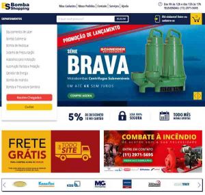 Interface da Bomba Shopping, uma das lojas VTEX criada pela Agência e-Plus