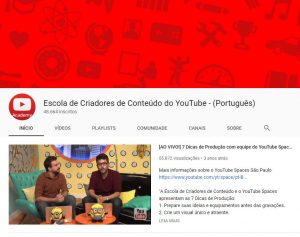 Video para e-commerce: use os ensinamento da Escola de Criadores de Conteúdo do YouTube para produzir vídeos mais poderosos.