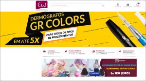 O que é Linx? Empresa que comprou EZ Commerce, uma plataforma e-commerce usada pela e-Plus para criar a loja virtual da EW Cosméticos (vide imagem).