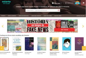 Marketplace Estante Virtual vende livros novos, usados e seminos de milhares de sebos e livrarias