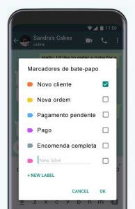 App conta com marcadores que ajudam a organizar contatos e bate-papos
