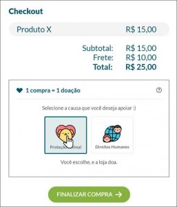 Automação de Marketing de Causas: como é o checkout