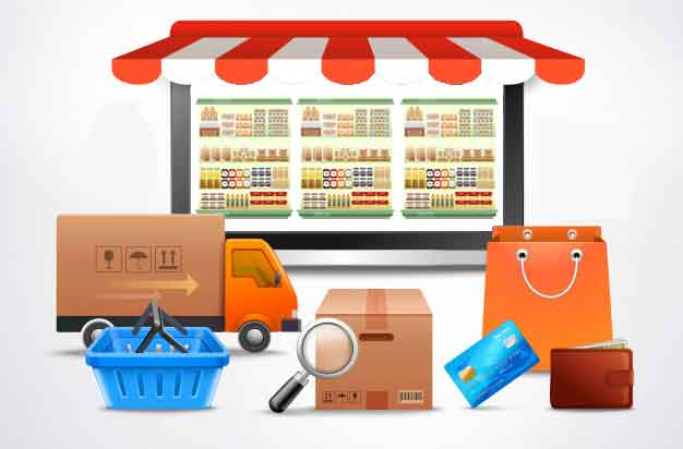 Supermercado online: clientes podem receber as compras em casa ou retirar na loja física