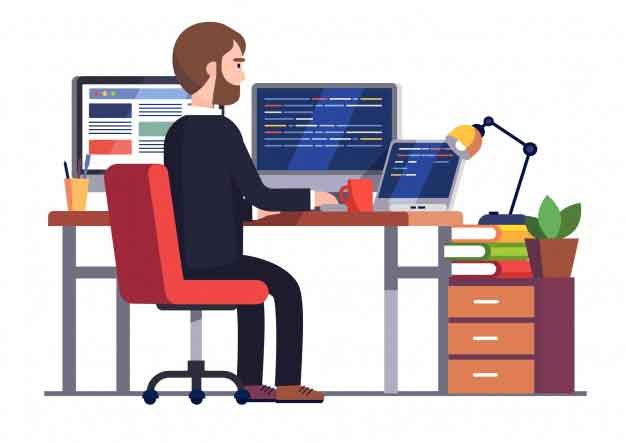 Trabalho em home office está entre as tendências de mudanças no e-commerce pós Covid-19. Imagem: @iconicbestiary Trabalho em home office está entre as tendências de mudanças no e-commerce pós Covid-19. Imagem: @iconicbestiary