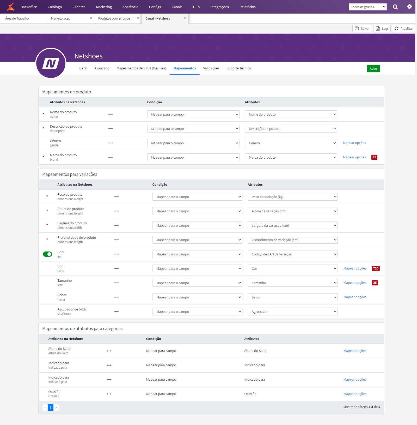 Dashboard Linx